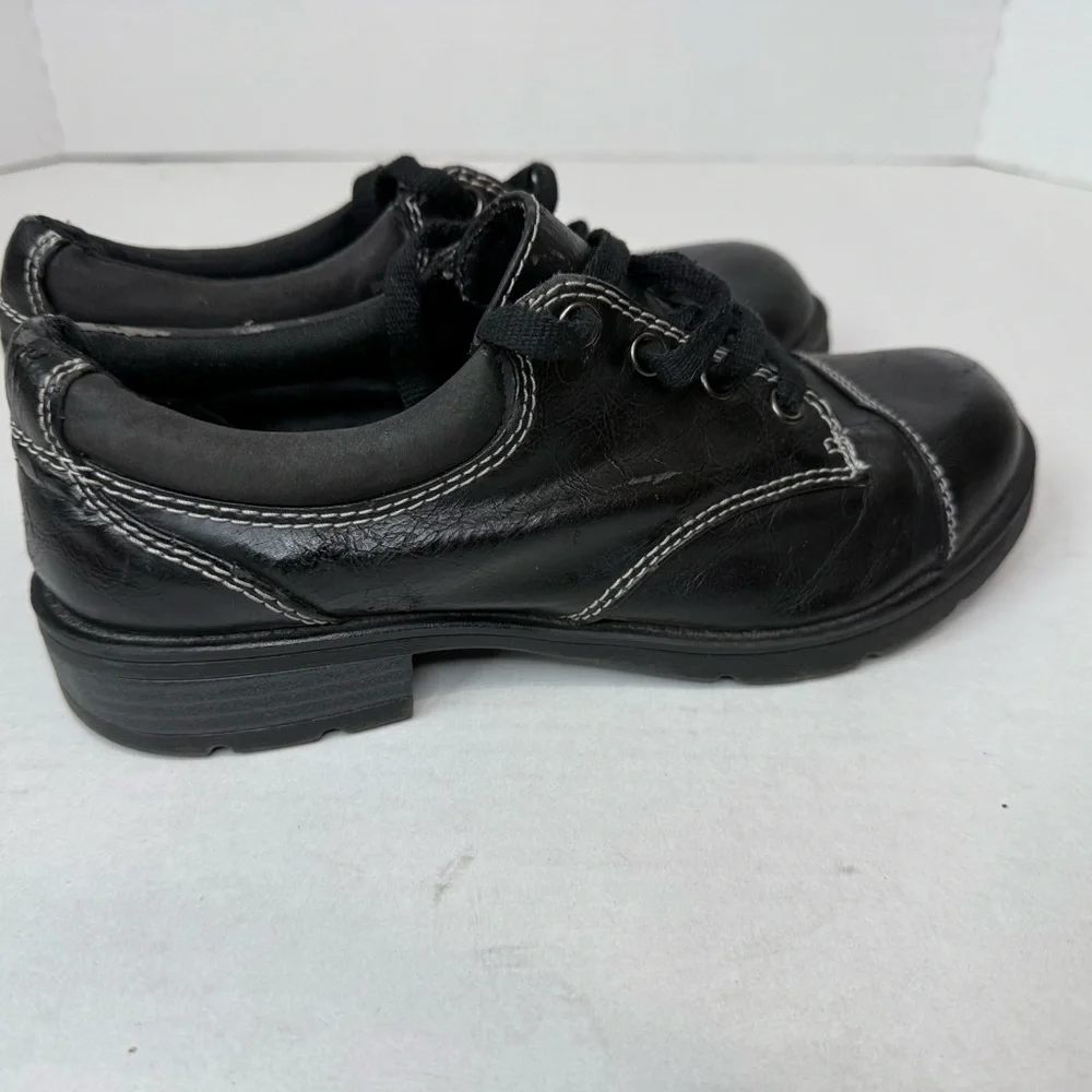 Vintage Y2K Airwalk Black Leather Lace-Up Work Shoes – Women’s 8 - Picture 5 of 9